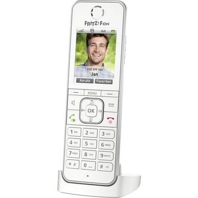 AVM FRITZ!Fon C6 Vezeték nélküli VoIP telefon Üzenetrögzítős, Bébiszitter, Kihangosító, PIN kód LC kijelző