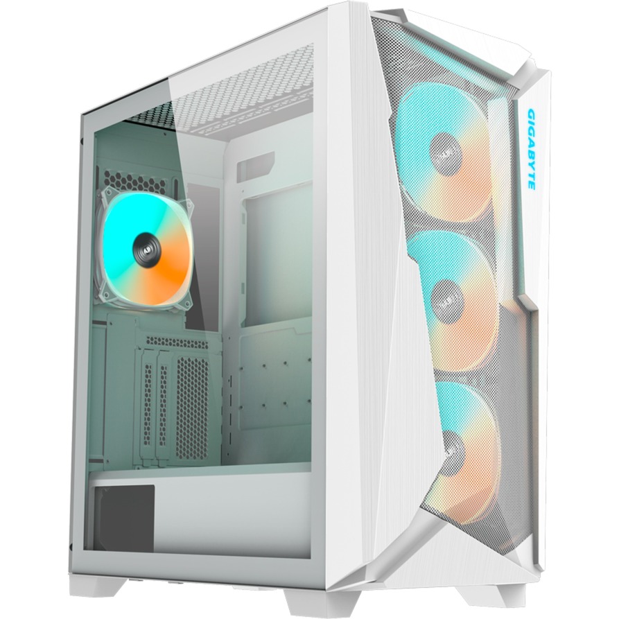 GIGABYTE C301 GW V2, toronyház (fehér, edzett üveg) (C301GW V2)