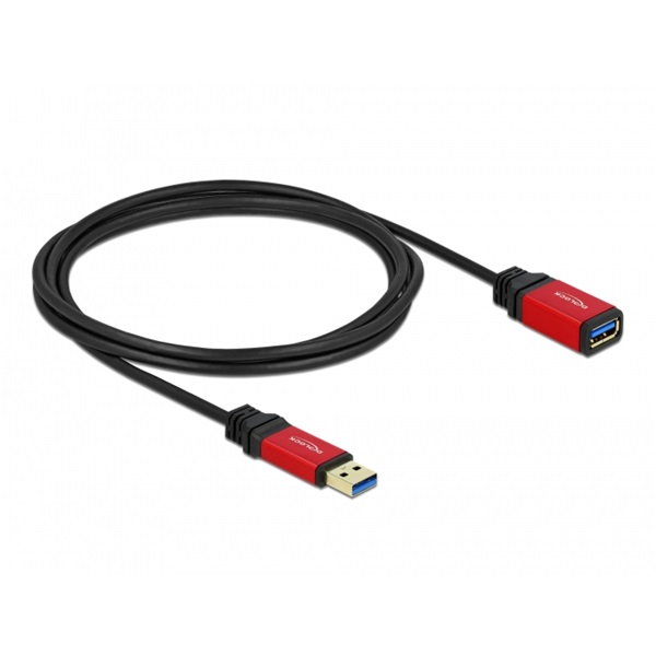 Delock 82753 USB 3.0-A apa / anya prémium hosszabbító kábel, 2 m Delock 82753 USB 3.0-A apa / anya prémium hosszabbító kábel, 2 m