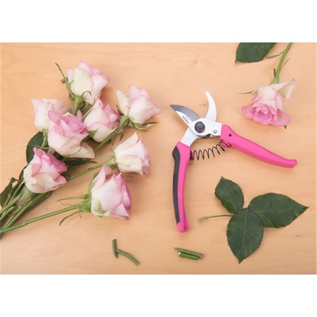 Extol Lady 9272 METSZŐOLLÓ, VIRÁGOKHOZ, MAX.:15 MM ÁTVÁGÁS, HOSSZ.:17 CM, MELLÉVÁGÓ, RÓZSASZÍN