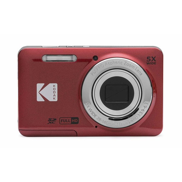 Kodak Pixpro FZ55 nagy teljesítményű kompakt digitális fényképezőgép, piros Kodak Pixpro FZ55 nagy teljesítményű kompakt digitális fényképezőgép, piros