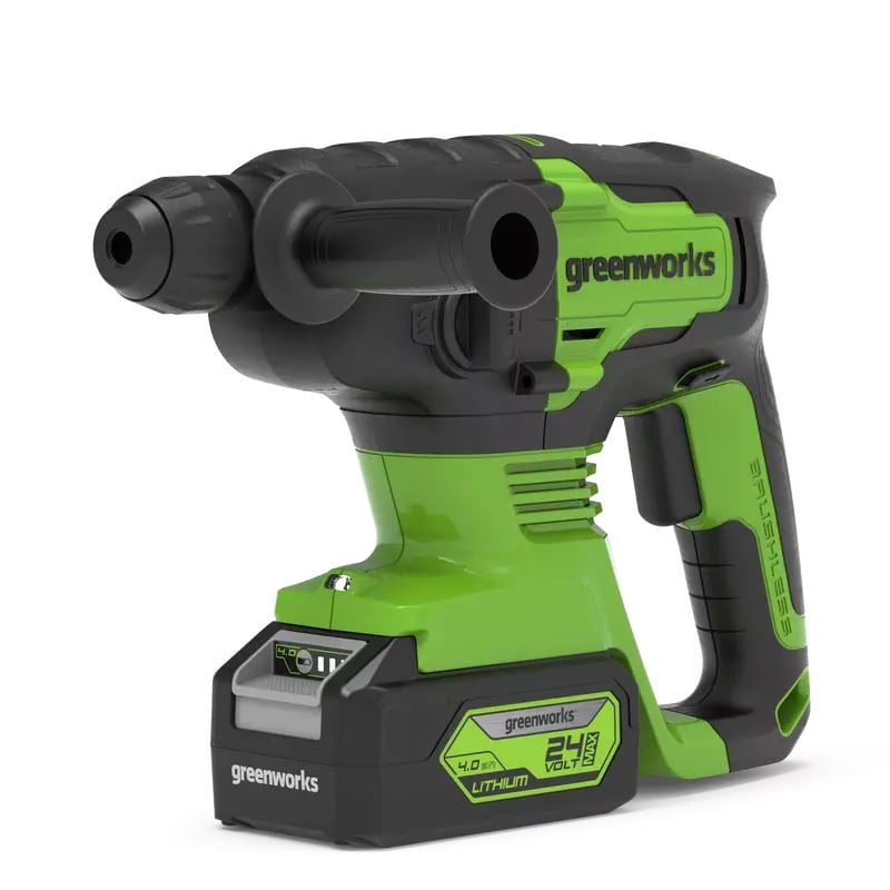 Greenworks GD24SDS2 akkumulátoros fúró-vésőkalapács akku és töltő nélkül (3803007-GW) Greenworks GD24SDS2 akkumulátoros fúró-vésőkalapács akku és töltő nélkül (3803007-GW)