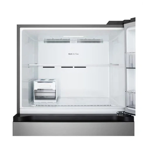 Lg GTFV61PYBQD  Felülfagyasztós hűtőszekrény, E energiaosztály, Inox
