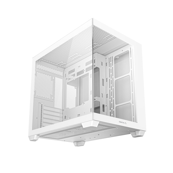 DeepCool CG530 WH ablakos  venti nélkül BTF  ATX Számítógépház   Fehér 