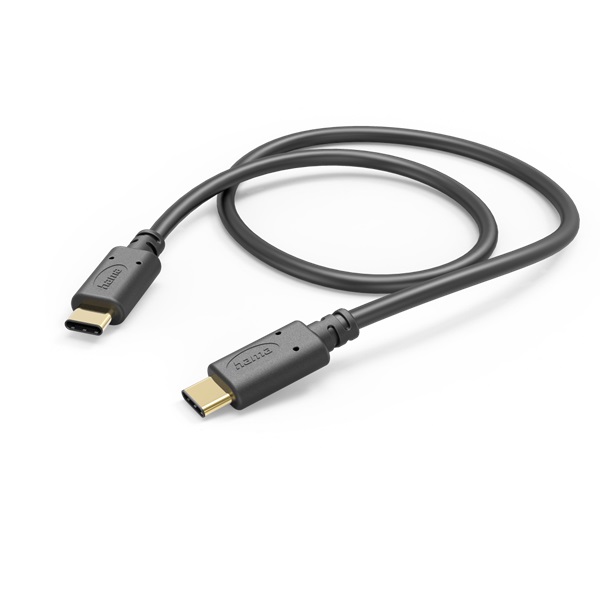 Hama 201591 FIC E3 1,5 m USB 2.0 Type-C/Type-C (480Mbps) fekete adatkábel Hama 201591 FIC E3 1,5 m USB 2.0 Type-C/Type-C (480Mbps) fekete adatkábel