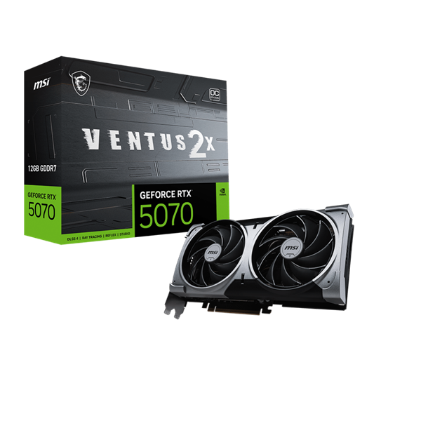 MSI PCI-Ex16x nVIDIA RTX 5070 VENTUS 2X 12GB DDR7 OC Videokártya 