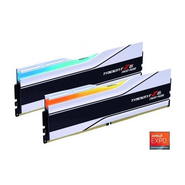 G.SKILL DDR5 64GB 6000Mhz CL30 DIMM 1.40V Trident Z5 Neo RGB AMD EXPO (Kit of 2) Memória G.SKILL DDR5 64GB 6000Mhz CL30 DIMM 1.40V Trident Z5 Neo RGB AMD EXPO (Kit of 2) Memória