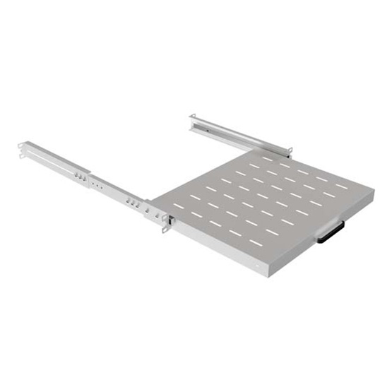 Lanberg 19" kihúzható polc/tálca 350mm 1U/445X350mm maximum terhelhetőség 35kg Szürke