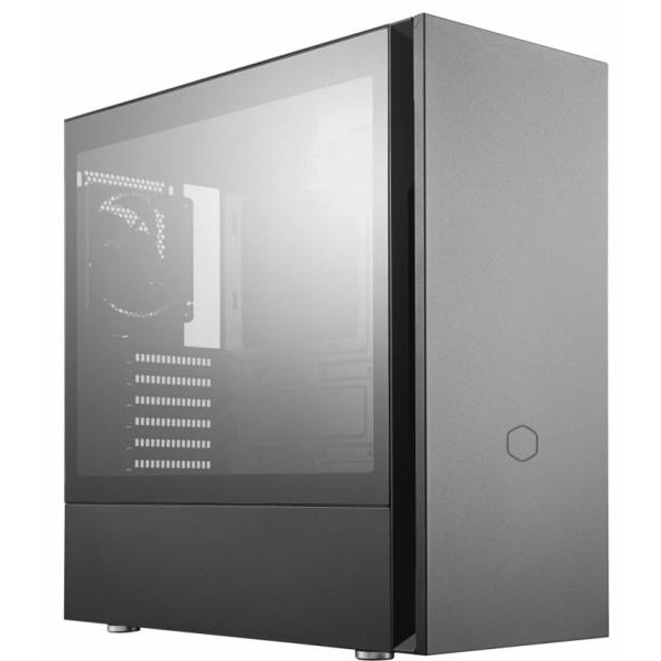 COOLER MASTER Midi ATX MB Silencio S600 Tápegység nélkül  Szürke Üvegfalú Ház
