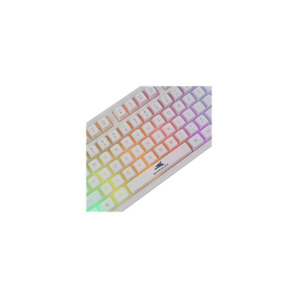 Baracuda W029919 KRILL-W, BGK-001114W fehér gamer billentyűzet, angol