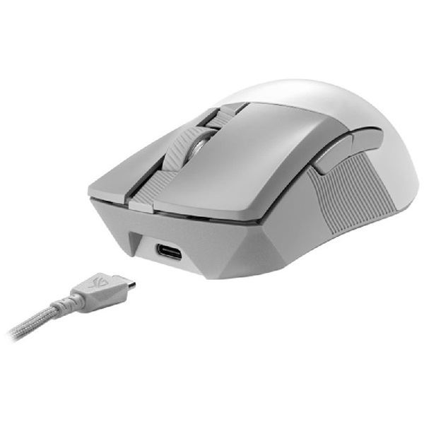 ASUS ROG Gladius III Wireless AimPoint vezeték nélküli gamer egér Moonlight White - fehér (90MP02Y0-BMUA10)