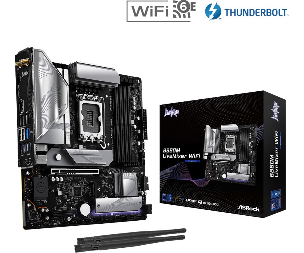 ASRock B860M LiveMixer WiFi Alaplap