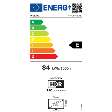 Philips 65PUS8510/12 65" UHD AMBILIGHT SMART QLED Televízió
