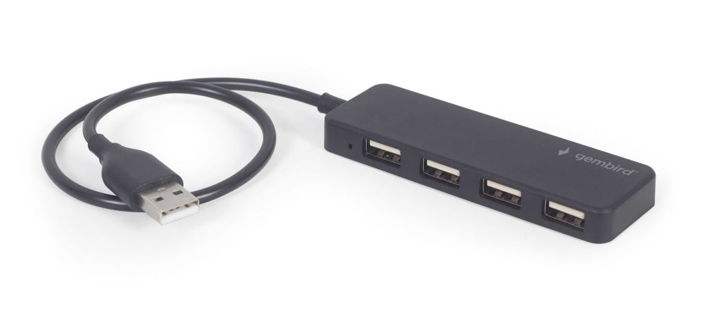 Gembird UHB-CM-U2P4-01 USB 2.0 HUB 4 portos fekete Gembird UHB-CM-U2P4-01 USB 2.0 HUB 4 portos fekete