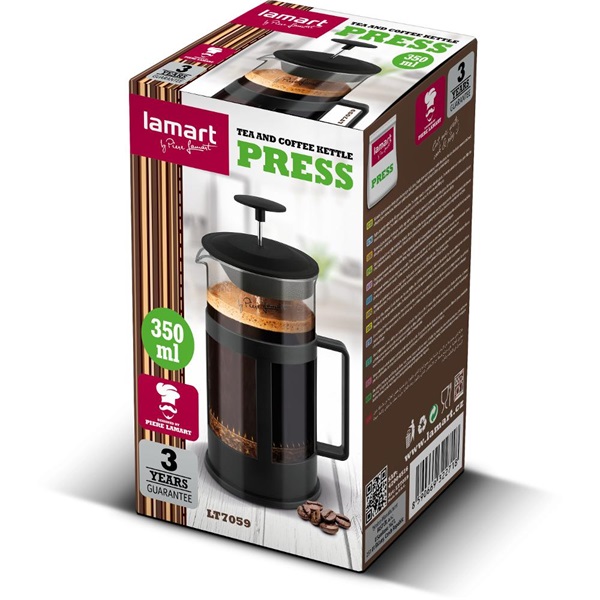 LAMART LT7059 0,35L FRENCHPRESS teás  kávés kanna
