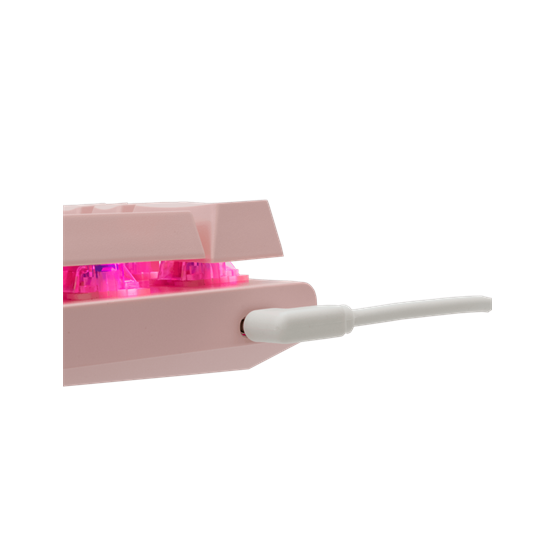  White Shark GK-002421-P/BL-US WAKIZASHI vezetékes mechanikus gamer billentyűzet Rózsaszín US