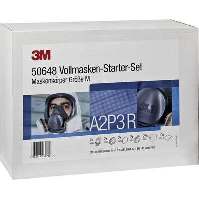 3M DE272919916 Légzésvédő teljes maszk készlet A2 P3 R Méret: M 3M DE272919916 Légzésvédő teljes maszk készlet A2 P3 R Méret: M