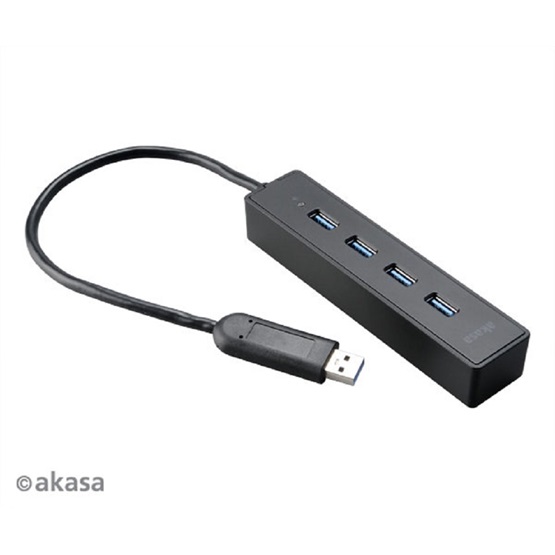 Akasa AK-HB-08BK Connect 4XS - 4 portos USB-elosztó Akasa AK-HB-08BK Connect 4XS - 4 portos USB-elosztó