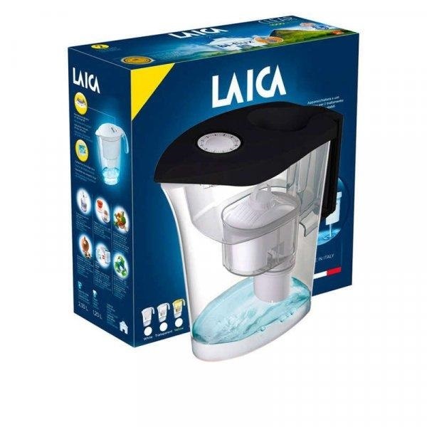 Laica Predator vízszűrő kancsó Germ-STOP baktériumszűrő betéttel fekete (UFSAB02)