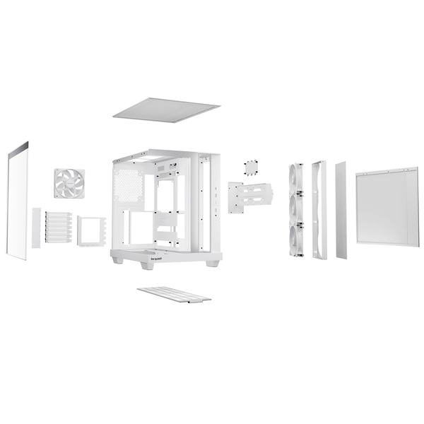 Be Quiet! Számítógépház - LIGHT BASE 500 LX White (ATX, edzett üveg oldallap, fehér)