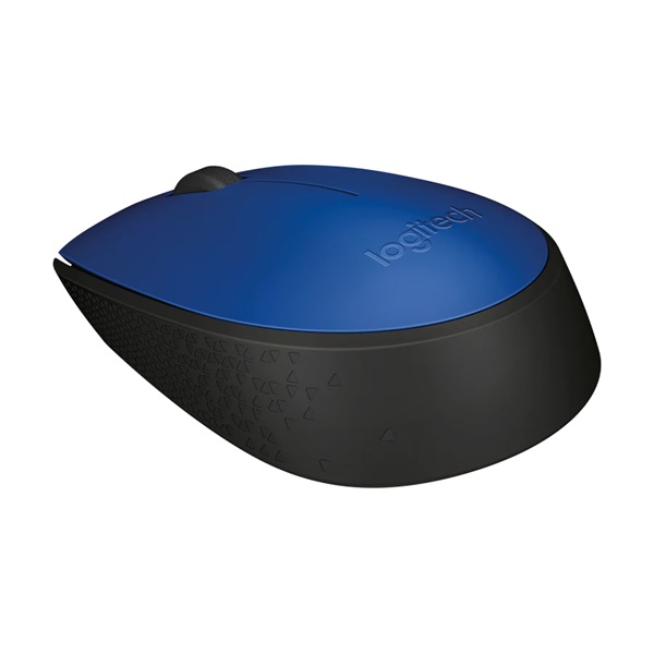 Logitech M171 vezeték nélküli egér kék-fekete (910-004640) USB