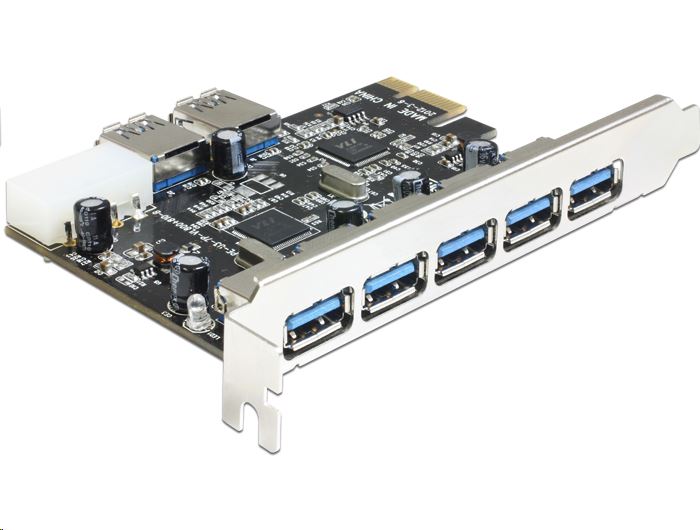 DeLock 5+2x USB 3.0 bővítő kártya PCI-E (89355)