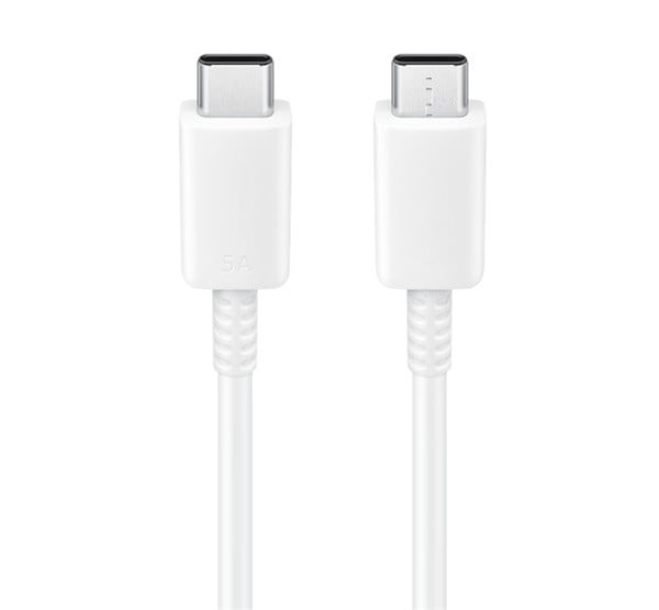 SAMSUNG adatkábel és töltő (Type-C - Type-C, gyorstöltés támogatás, 100cm) FEHÉR (EP-DN980BWE / EP-DG980BWE)
