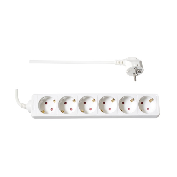 TOO PSW-615 6 aljzat 1.5 méter 3x1.0mm2 fehér elosztó TOO PSW-615 6 aljzat 1.5 méter 3x1.0mm2 fehér elosztó