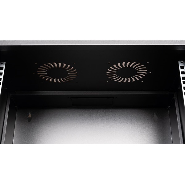 Equip Fali Rackszekrény EWM-07-5440-B  19" 7U 540x400mm  lapra szerelt Fekete 