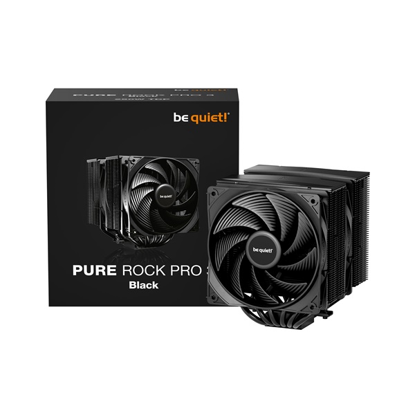 Be Quiet!   PURE ROCK PRO 3 Black (AMD: AM4/AM5; Intel: 1851/1700/1200/1150/1151/1155) CPU Cooler 