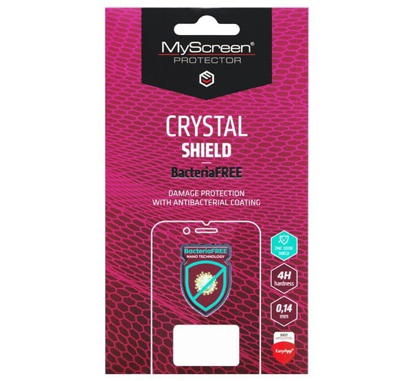 MYSCREEN CRYSTAL BacteriaFREE képernyővédő fólia (antibakteriális, 4H, NEM íves) ÁTLÁTSZÓ [Samsung Galaxy M23 (SM-M236)]