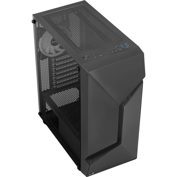 Aerocool Scape ARGB (Scape-G-BK-v3) táp nélküli ablakos ház fekete (ACCM-PV36133.11)