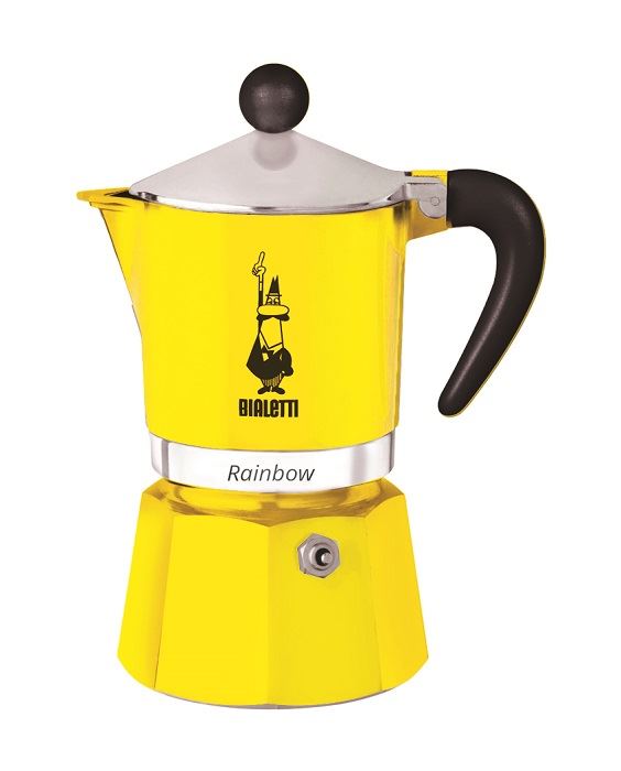 Bialetti Rainbow 3 személyes kotyogós kávéfőző sárga (4982) Bialetti Rainbow 3 személyes kotyogós kávéfőző sárga (4982)