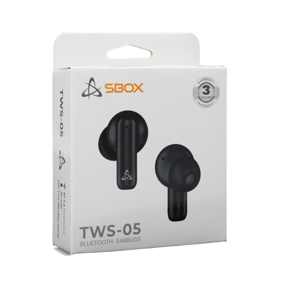  SBOX EB-TWS05-B bluetooth v5.4 in-ear fülhallgató mikrofonnal   BR+EDR+BLE Fekete