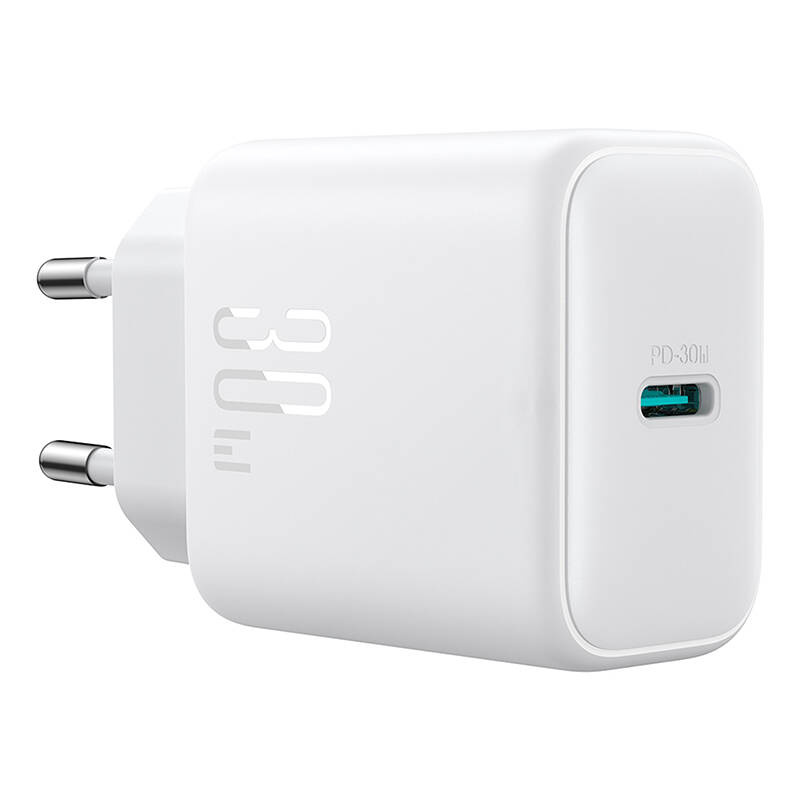 Joyroom  JR-TCF24 hálózati töltő USB-C + kábel 30W 1m Fehér