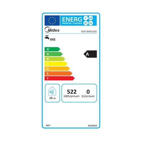 Midea D10-20VD1(O) Elektromos vízmelegítő