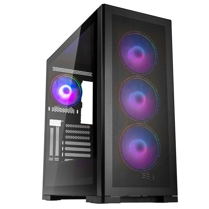 Kolink Unity Meshbay ARGB táp nélküli ablakos ház fekete Kolink Unity Meshbay ARGB táp nélküli ablakos ház fekete