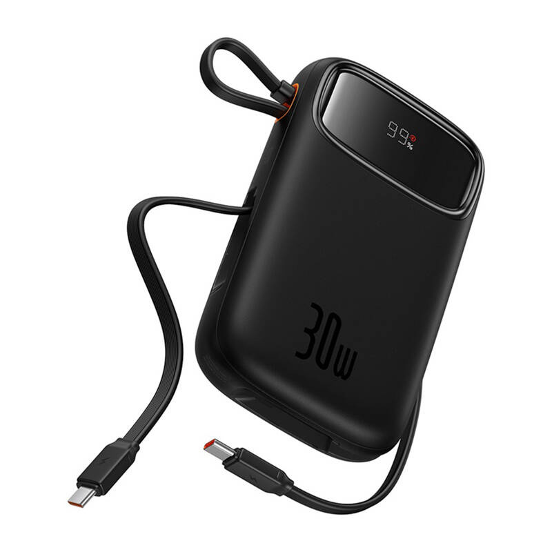 Baseus QPow 2 10000mAh 30W  2xUSB-C powerbank  Fekete 