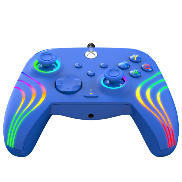 PDP Afterglow Wave Xbox Series X|S/Xbox One/PC RGB LED kék vezetékes kontroller