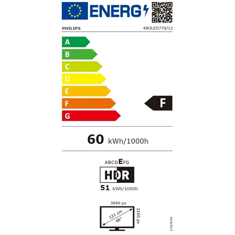 Philips 48OLED770/12 UHD AMBILIGHT SMART OLED TV