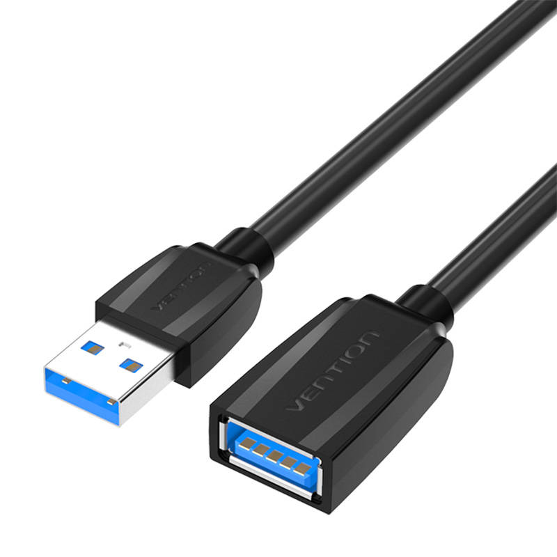 Extension Cable USB 3.0, male USB to female USB, Vention 3m (Black) Extension Cable USB 3.0, male USB to female USB, Vention 3m (Black)