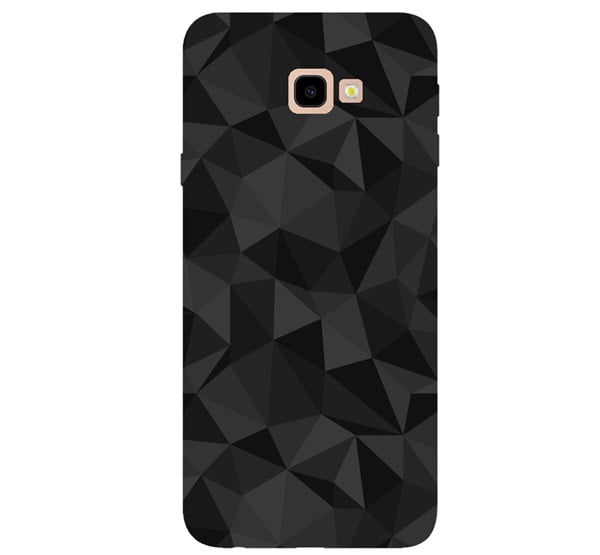 Szilikon telefonvédő (3D, gyémánt minta) FEKETE [Samsung Galaxy J4 Plus (SM-J415F)]