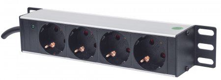 Intellinet rack elosztó 4 aljzat 1.8m 19" 1U fekete (714020) Intellinet rack elosztó 4 aljzat 1.8m 19" 1U fekete (714020)