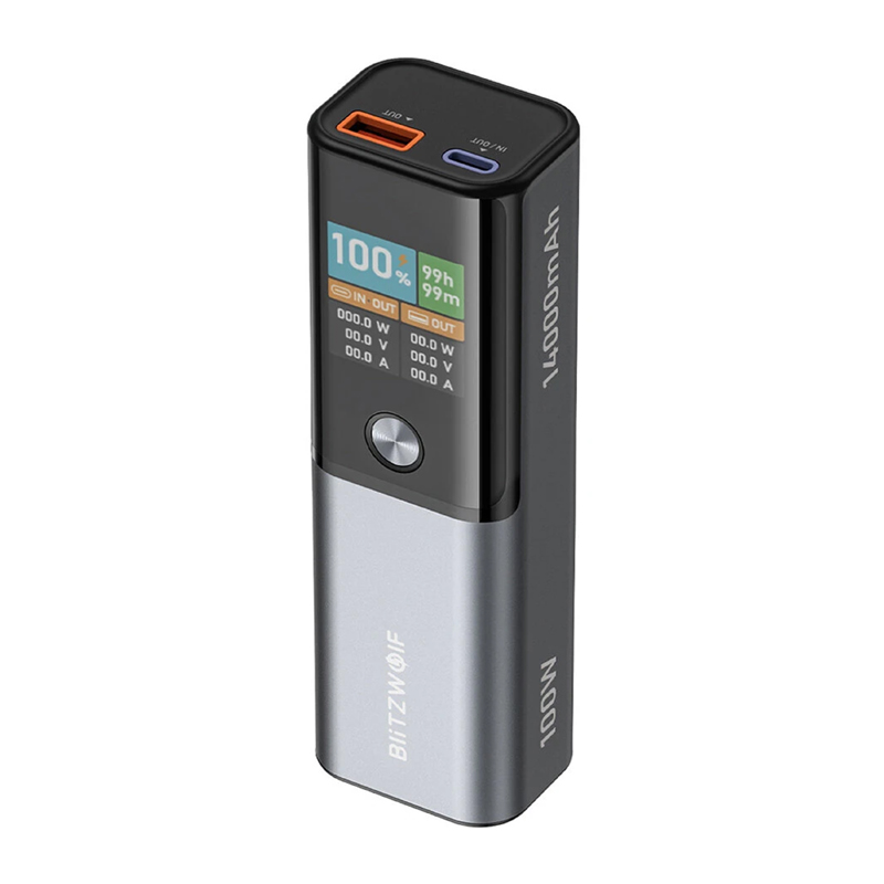 BlitzWolf BW-P23 100 W-os, 14 000 mAh-s hordozható akkumulátor