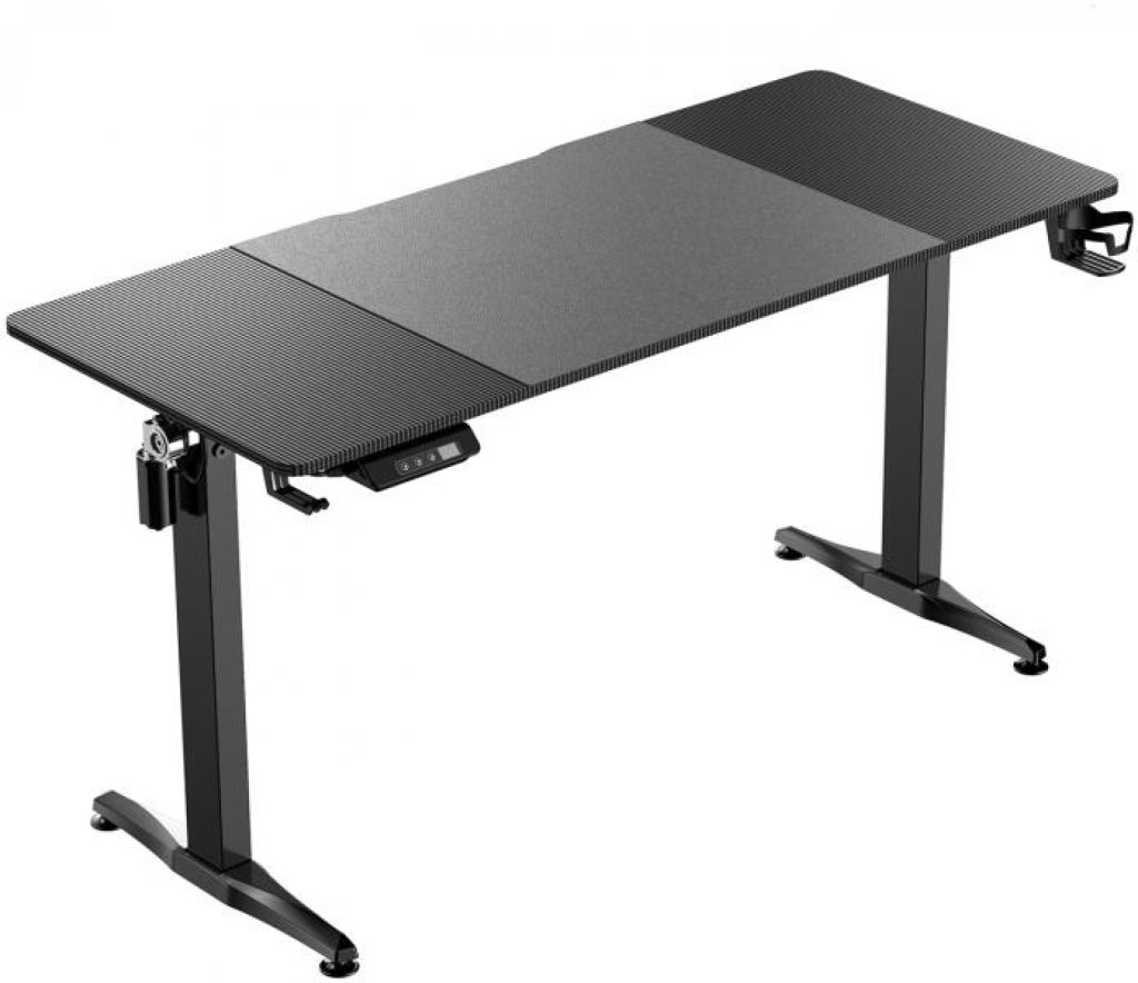 Techsend állítható magasságú íróasztal fekete (GT1460)