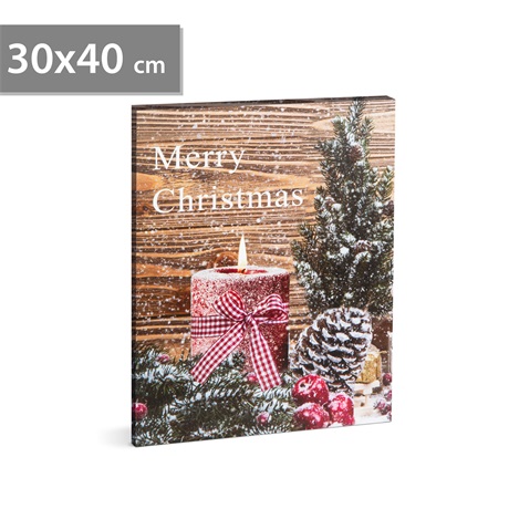 Family Christmas 58459 LED FALI KÉP 40 X 30 CM Family Christmas 58459 LED FALI KÉP 40 X 30 CM