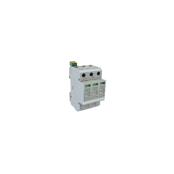 Tracon ESPD1+2-12.5-4P cserélhető betéttel T1+T2 AC típusú túlfeszültség levezető Tracon ESPD1+2-12.5-4P cserélhető betéttel T1+T2 AC típusú túlfeszültség levezető