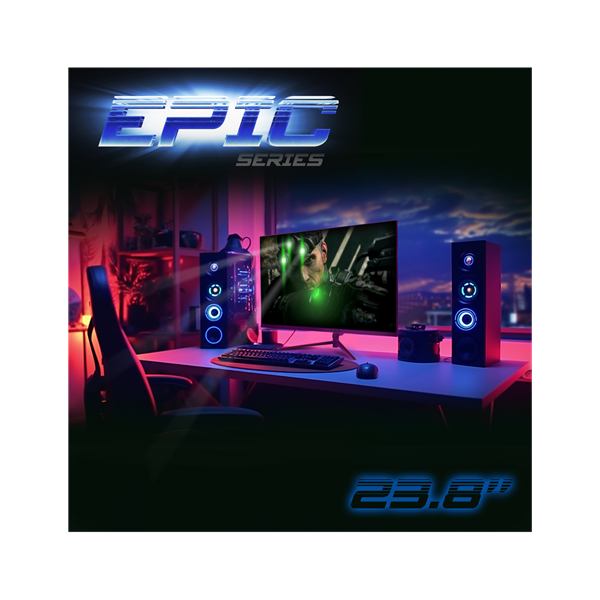 Spirit of Gamer Monitor 24" - EPIC 23,8" (IPS, 16:9, 1920x1080, 1ms, 165 Hz, 300cd/m2, 1000:1, HDMI/DP/3,5 mm Jack)