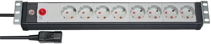 Brennenstuhl 1156057128 Elosztó, 19" Szürke-fekete 3m Brennenstuhl 1156057128 Elosztó, 19" Szürke-fekete 3m