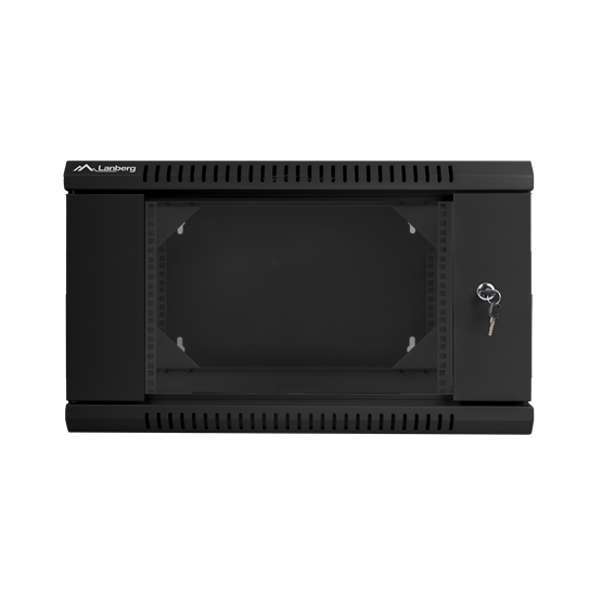 Lanberg 19" kétrészes fali rack szekrény 6U/600X600 lapraszerelt, fekete